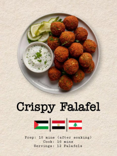 Crispy Falafel Recipe 🧆🇪🇬|🇵🇸|🇱🇧