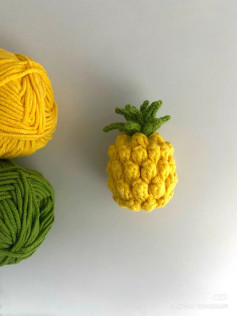 Crochet Amigurumi Pineapple Pattern for Beginners