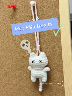 Crochet Cat Bag Charm Pattern for Beginners