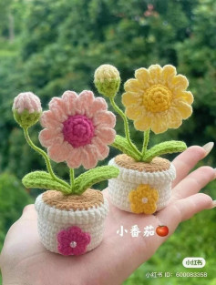 Crochet Flower Pot Pattern for Beginners: Easy and Cute Design
