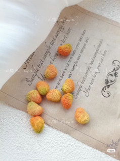 Crochet Miniature Mangoes: A Sweet and Simple Pattern