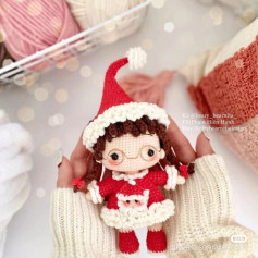 Crochet Pattern: Adorable Christmas Elf with Glasses