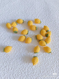 Crochet Pattern for Cute Mini Lemon Charms