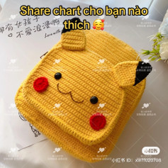 Crochet Pattern for Cute Yellow Character Backpack