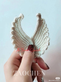 Crochet Pattern for Delicate Angel Wings Decoration