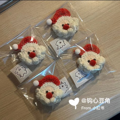 Crochet Santa Claus Face: Perfect for Festive Decorations and Gifts