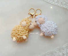 Crochet Sheep Keychains: Cute and Fuzzy DIY Pattern