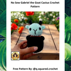 Cute Cactus Crochet Pattern: Gabriel the Goat Tutorial