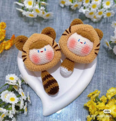 Cute Crochet Tiger Face Plushie Pattern for Beginners