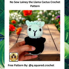 Cute Llama Cactus Crochet Pattern - No Sewing Required