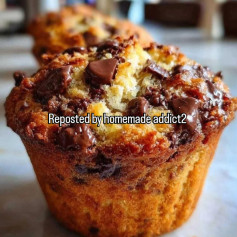 Decadent Chocolate Chip Delight Muffins