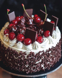 Delicia Selva Negra con Cereza y Chocolate