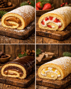 Delicias Enrolladas: Cuatro Piononos de Sabores