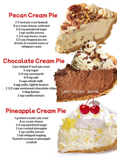 Easy cream pies you can make at home.