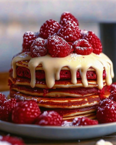 Easy Red Velvet Pancakes