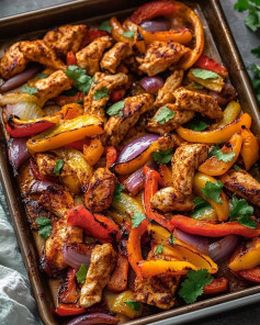 Easy Sheet Pan Chicken Fajitas Recipe