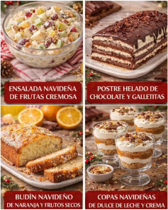 Frescor Cremoso: Ensalada de Frutas Navideña