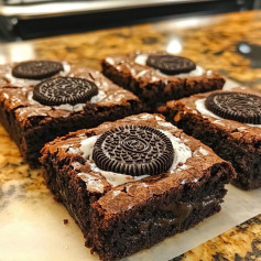 Fudgy Oreo Brownies