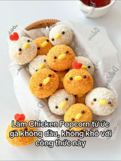 Gà Popcorn Dễ Thương - Giòn Rụm Không Cần Dầu
