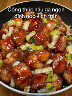 Gà Rán Sốt Dầu Hào Hành Lá Thơm Ngon