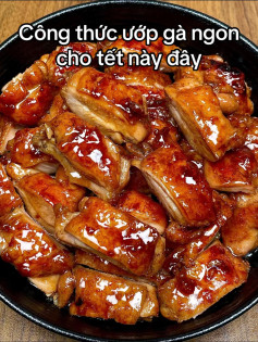 Gà Xốt Mật Ong Thơm Ngon Cho Ngày Tết Sum Vầy