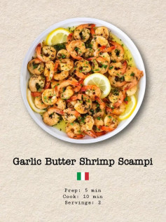 Garlic Butter Shrimp Scampi 🍤
