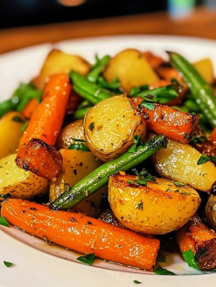 Garlic Herb Roasted Veggies