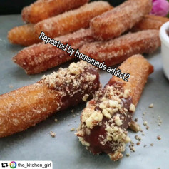Golden Churros with Velvety Chocolate Dip