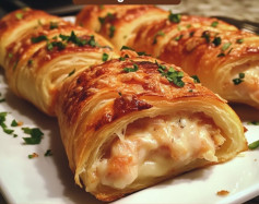 Golden Crab & Cheddar Crescent Delights