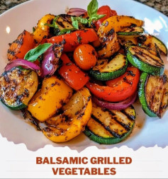 Grilled Garden Medley with a Balsamic Glaze
