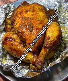 Herb-Infused Stuffed Roast Chicken Delight