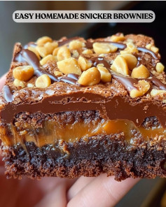 Homemade Snicker Brownies
