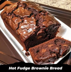Hot Fudge Brownie Bread