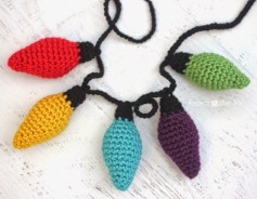 Hướng dẫn móc đèn nháy len màu sắc tươi sáng dễ thương