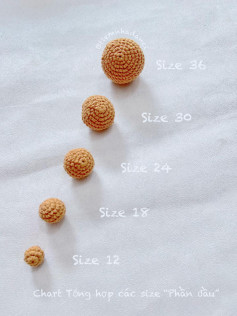 Hướng dẫn móc len các kích thước cầu nhiều kích cỡ