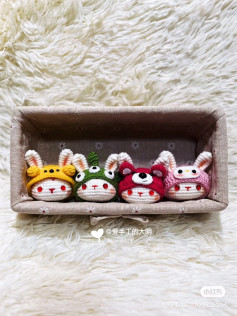 Hướng dẫn móc len cosplay thỏ dễ thương với nhiều kiểu khác nhau