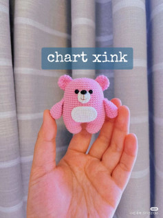 Hướng dẫn móc len gấu bông hồng đáng yêu dễ thương