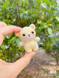 Hướng dẫn móc len gấu bông mini dễ thương cho người mới bắt đầu