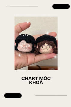Hướng dẫn móc len làm móc khoá hình mặt người dễ thương