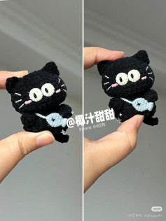 Hướng dẫn móc len mèo đen đáng yêu cho người mới bắt đầu