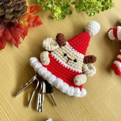 Hướng dẫn móc len móc khóa Noel dễ thương và độc đáo cho mùa lễ.