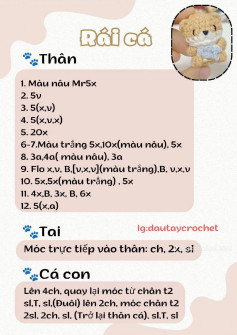 Hướng dẫn móc len rái cá dễ thương cho người mới bắt đầu