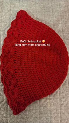 Hướng dẫn móc mũ len vành bằng len Susan 5 và kim 3mm