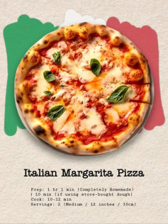 Italian Margarita Pizza 🍕🇮🇹