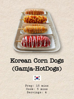 Korean Corn Dogs Recipe 🌭🇰🇷
