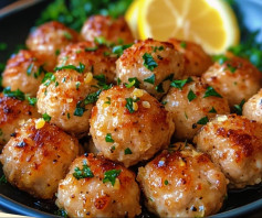 Lemon Pepper Chicken Meatballs