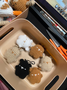 Lindos llaveros de animales tejidos a crochet para todos