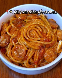 Mì Ý Xúc Xích Sốt Cà Chua Đậm Đà