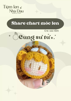 Móc len Cung Sư Tử dễ thương cho người yêu thích sưu tầm