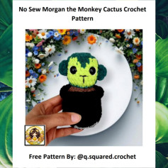 No Sew Morgan the Monkey Cactus Crochet Pattern